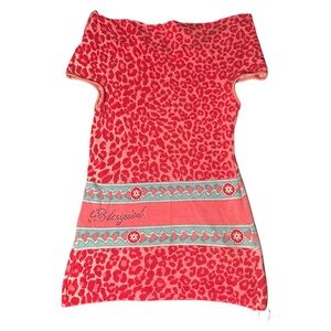 Blumarine Pink Leopard Print Top